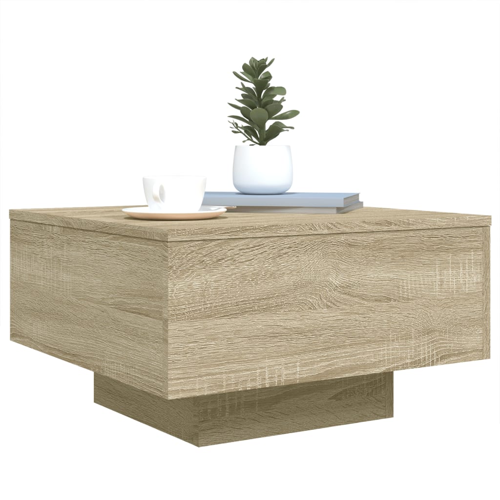 vidaXL Măsuță de cafea, stejar sonoma, 55x55x31 cm, lemn prelucrat vidaXL Măsuță de cafea, stejar sonoma, 55x55x31 cm, lemn prelucrat