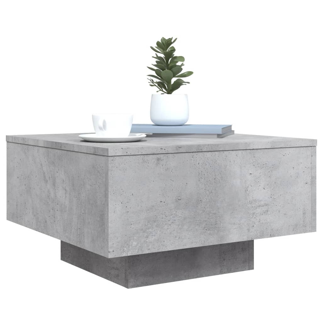 vidaXL Măsuță de cafea, gri beton, 55x55x31 cm, lemn prelucrat vidaXL Măsuță de cafea, gri beton, 55x55x31 cm, lemn prelucrat