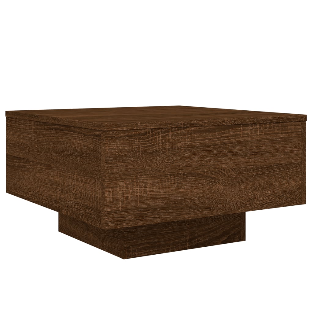 vidaXL Măsuță de cafea, stejar maro, 55x55x31 cm, lemn prelucrat vidaXL Măsuță de cafea, stejar maro, 55x55x31 cm, lemn prelucrat