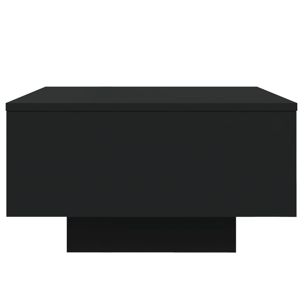 vidaXL Măsuță de cafea cu lumini LED, negru, 55x55x31 cm vidaXL Măsuță de cafea cu lumini LED, negru, 55x55x31 cm