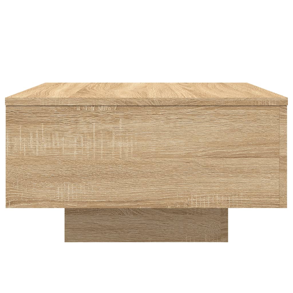 vidaXL Măsuță de cafea cu lumini LED, stejar sonoma, 55x55x31 cm vidaXL Măsuță de cafea cu lumini LED, stejar sonoma, 55x55x31 cm