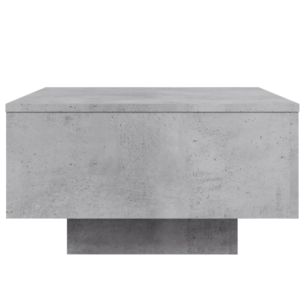 vidaXL Măsuță de cafea cu lumini LED, gri beton, 55x55x31 cm vidaXL Măsuță de cafea cu lumini LED, gri beton, 55x55x31 cm