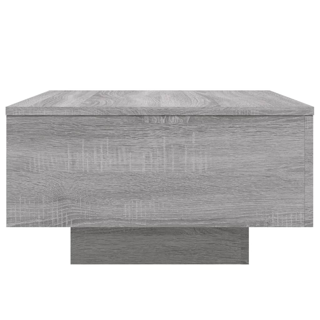 vidaXL Măsuță de cafea cu lumini LED, gri sonoma, 55x55x31 cm vidaXL Măsuță de cafea cu lumini LED, gri sonoma, 55x55x31 cm
