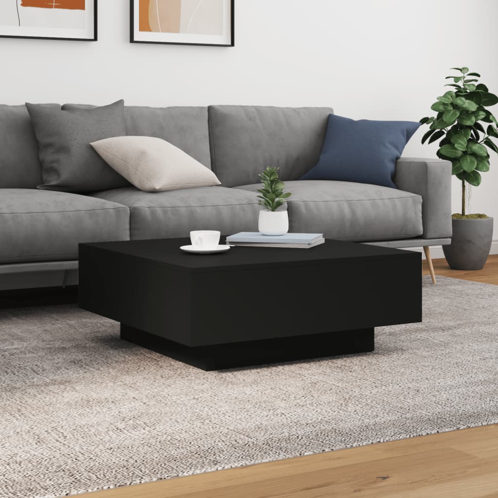 vidaXL Măsuță de cafea, negru, 80x80x31 cm ,PAL vidaXL Măsuță de cafea, negru, 80x80x31 cm ,PAL