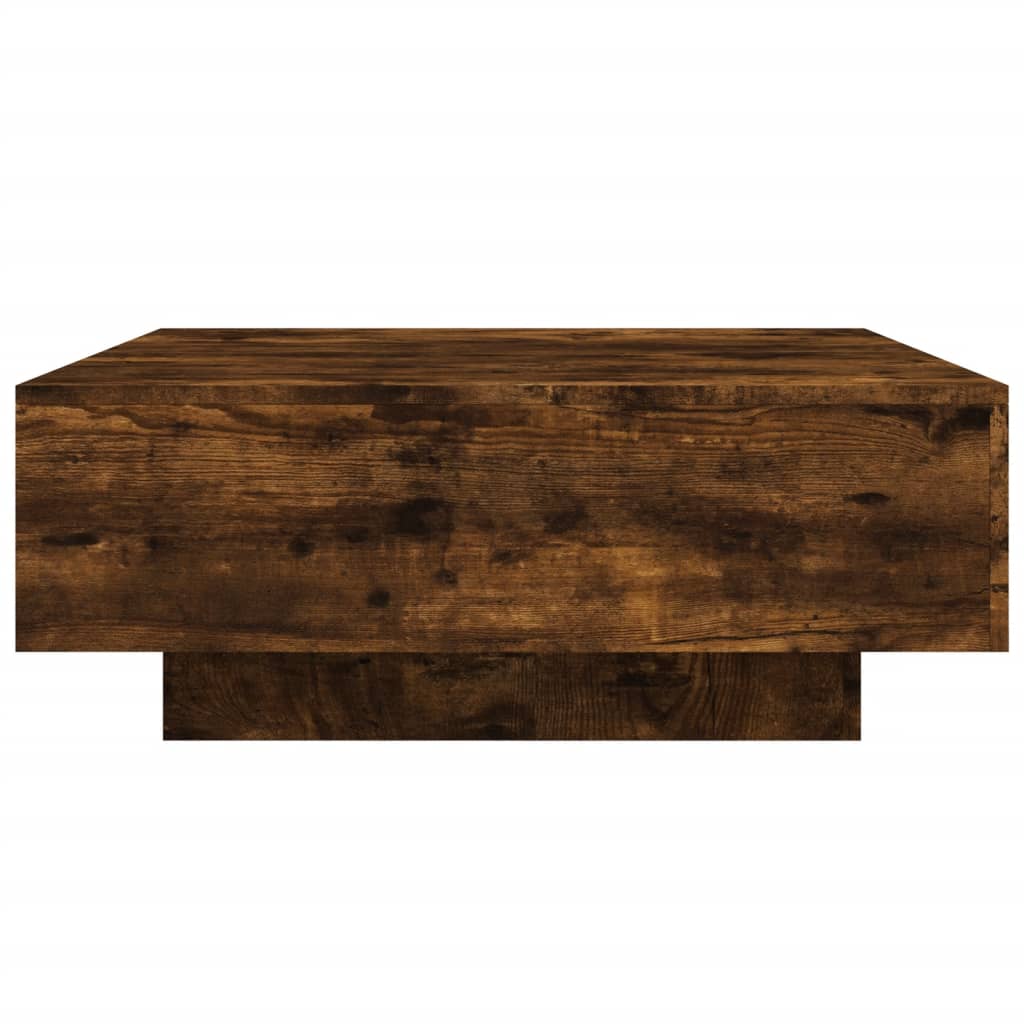 vidaXL Măsuță de cafea, stejar fumuriu, 80x80x31 cm, PAL vidaXL Măsuță de cafea, stejar fumuriu, 80x80x31 cm, PAL