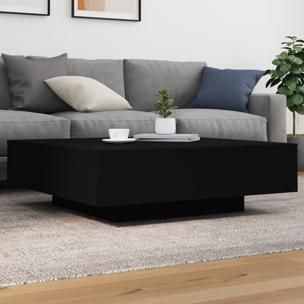 vidaXL Măsuță de cafea, negru, 100x100x31 cm, lemn prelucrat vidaXL Măsuță de cafea, negru, 100x100x31 cm, lemn prelucrat