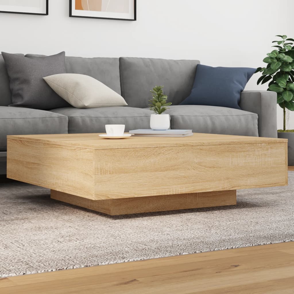 vidaXL Măsuță de cafea, stejar sonoma, 100x100x31 cm, lemn prelucrat vidaXL Măsuță de cafea, stejar sonoma, 100x100x31 cm, lemn prelucrat