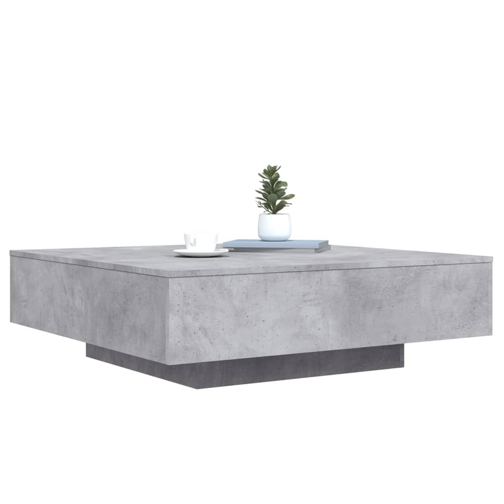vidaXL Măsuță de cafea, gri beton, 100x100x31 cm, lemn prelucrat vidaXL Măsuță de cafea, gri beton, 100x100x31 cm, lemn prelucrat