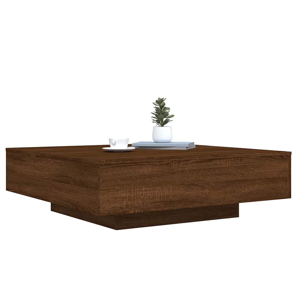 vidaXL Măsuță de cafea, stejar maro, 100x100x31 cm, lemn prelucrat vidaXL Măsuță de cafea, stejar maro, 100x100x31 cm, lemn prelucrat