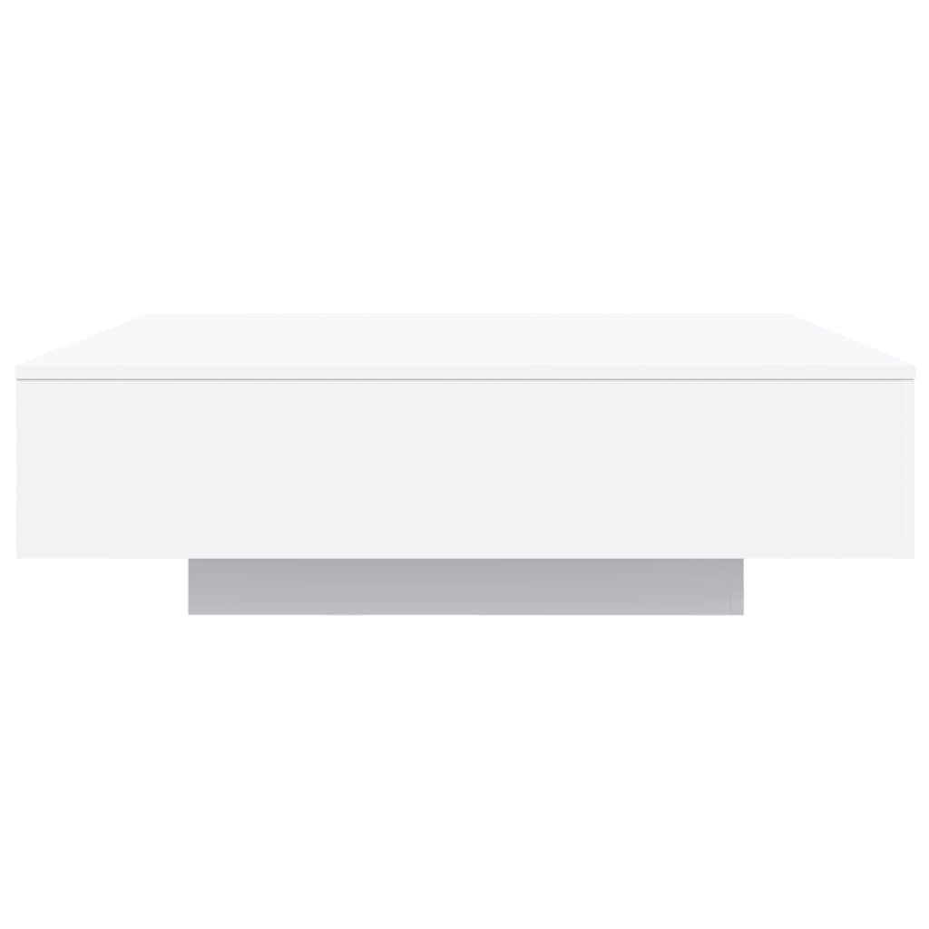 vidaXL Măsuță de cafea cu lumini LED, alb, 100x100x31 cm vidaXL Măsuță de cafea cu lumini LED, alb, 100x100x31 cm
