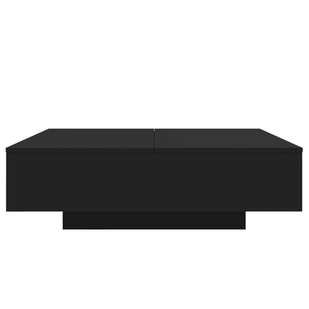 vidaXL Măsuță de cafea cu lumini LED, negru, 100x100x31 cm vidaXL Măsuță de cafea cu lumini LED, negru, 100x100x31 cm