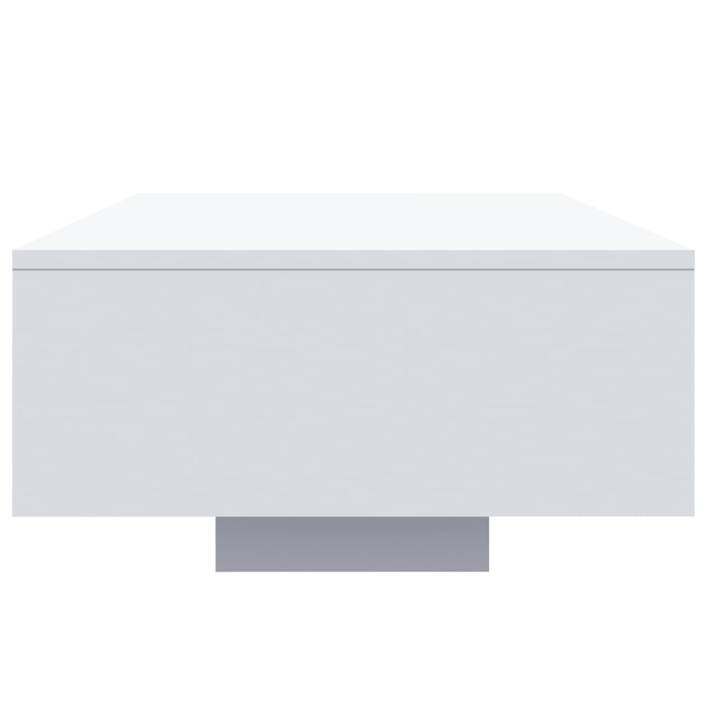 vidaXL Măsuță de cafea cu lumini LED, alb, 85x55x31 cm vidaXL Măsuță de cafea cu lumini LED, alb, 85x55x31 cm