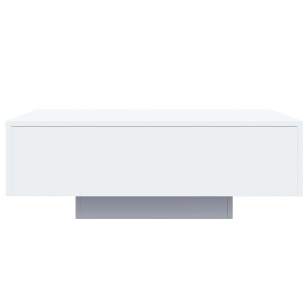 vidaXL Măsuță de cafea cu lumini LED, alb, 85x55x31 cm vidaXL Măsuță de cafea cu lumini LED, alb, 85x55x31 cm