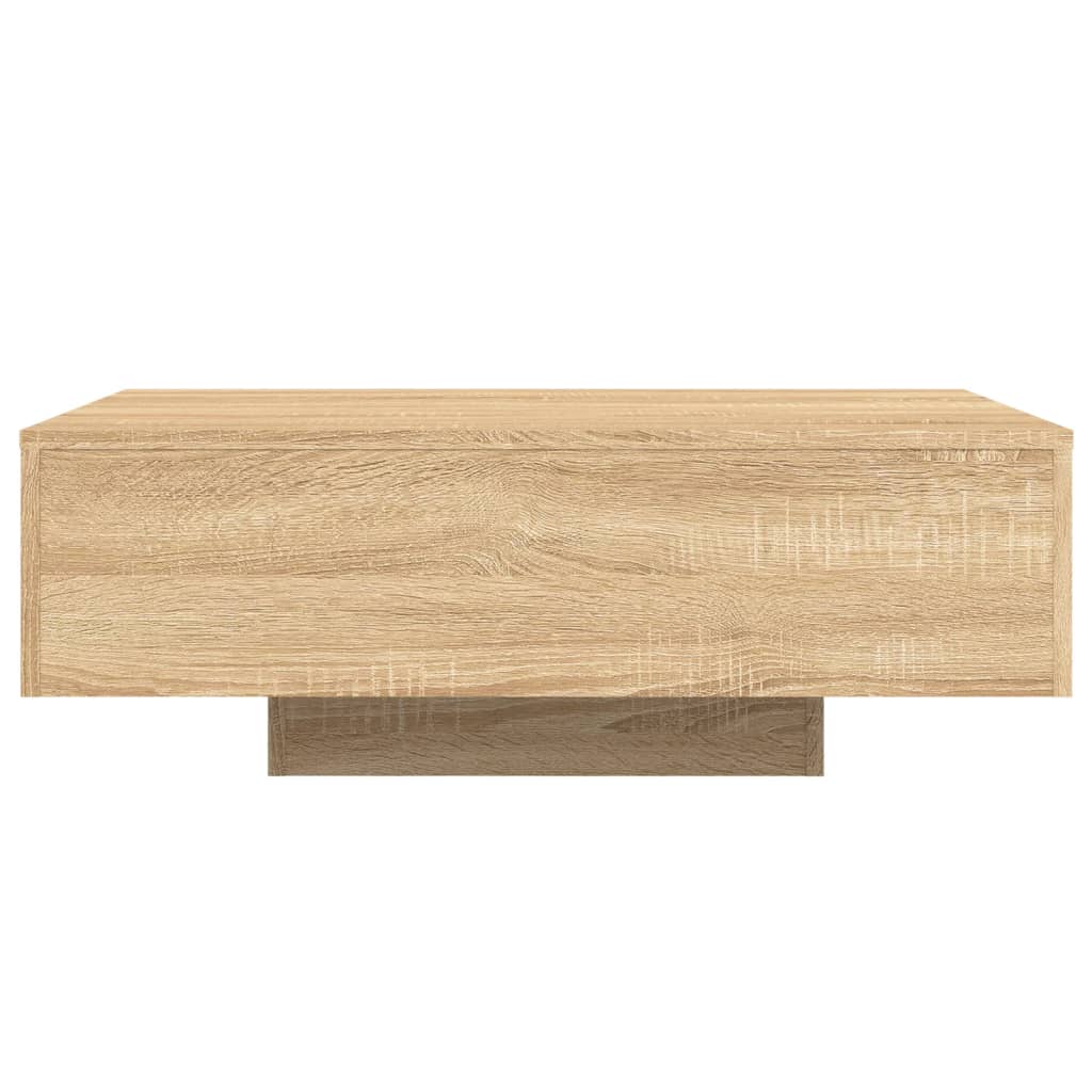 vidaXL Măsuță de cafea cu lumini LED, stejar sonoma, 85x55x31 cm vidaXL Măsuță de cafea cu lumini LED, stejar sonoma, 85x55x31 cm