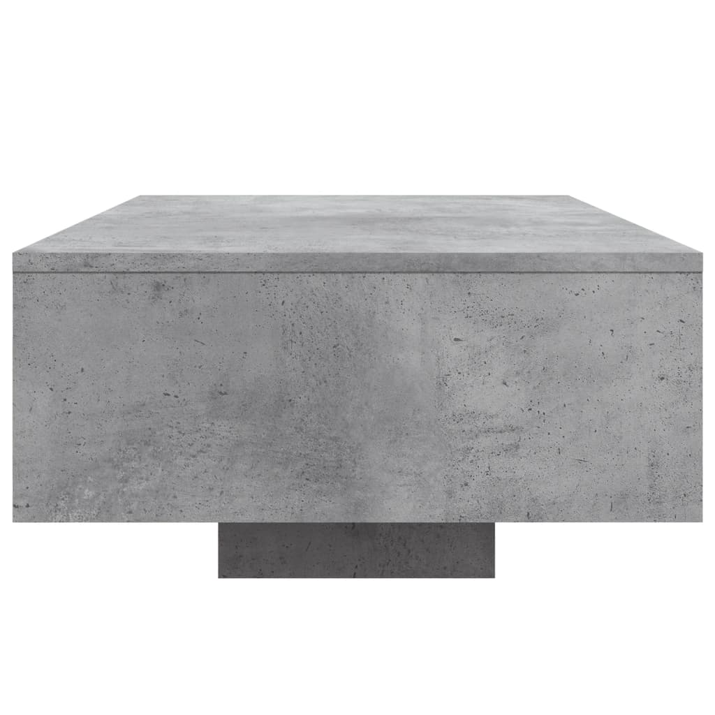 vidaXL Măsuță de cafea cu lumini LED, gri beton, 85x55x31 cm vidaXL Măsuță de cafea cu lumini LED, gri beton, 85x55x31 cm