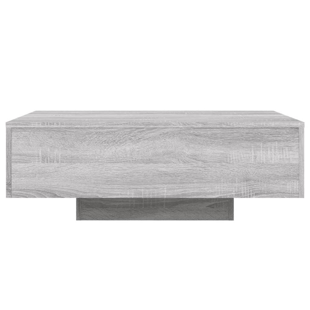 vidaXL Măsuță de cafea cu lumini LED, gri sonoma, 85x55x31 cm vidaXL Măsuță de cafea cu lumini LED, gri sonoma, 85x55x31 cm