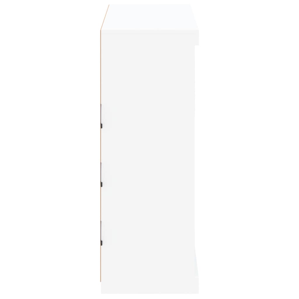 vidaXL Servantă cu lumini LED, alb, 81x37x100 cm vidaXL Servantă cu lumini LED, alb, 81x37x100 cm