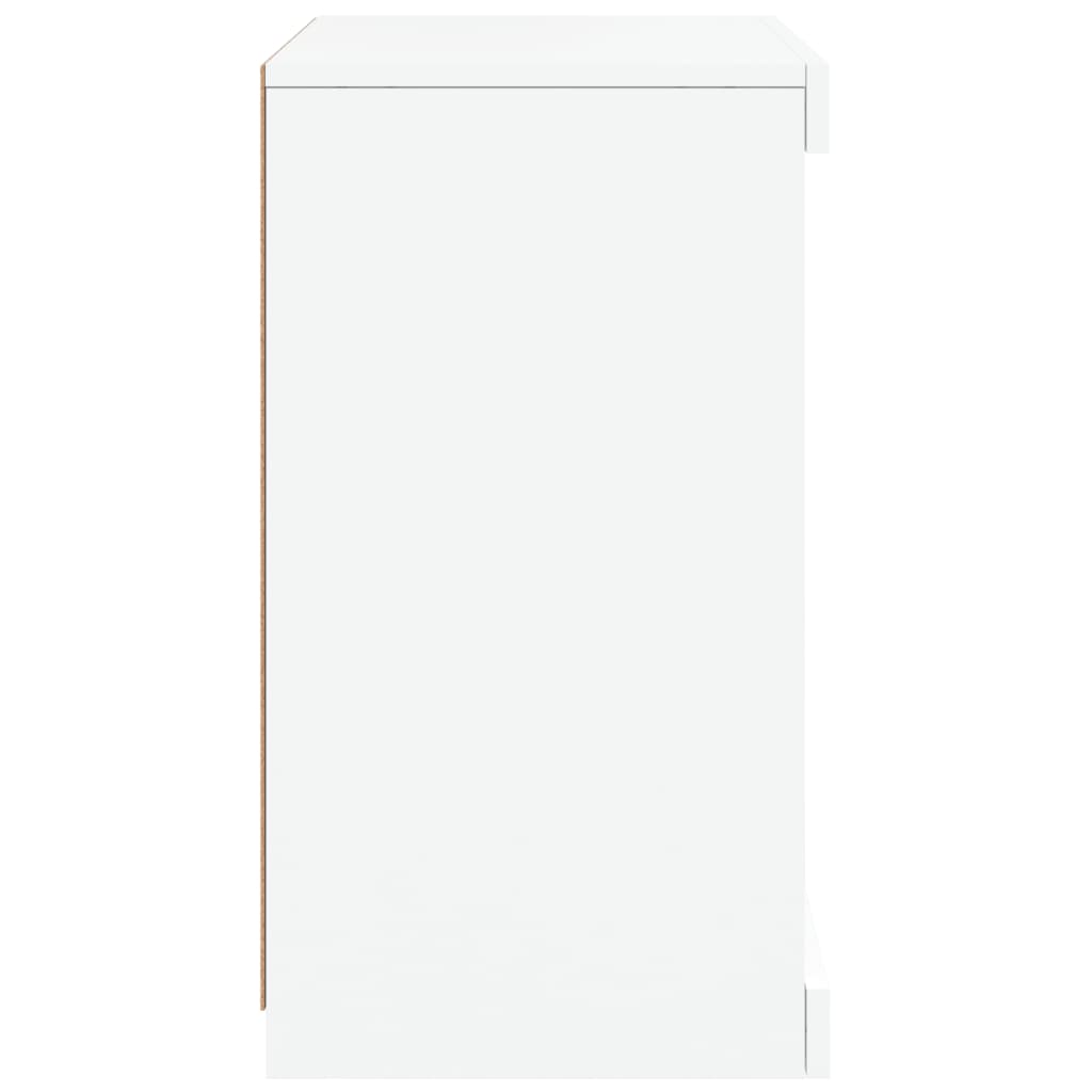 vidaXL Servantă cu lumini LED, alb, 41x37x67 cm vidaXL Servantă cu lumini LED, alb, 41x37x67 cm