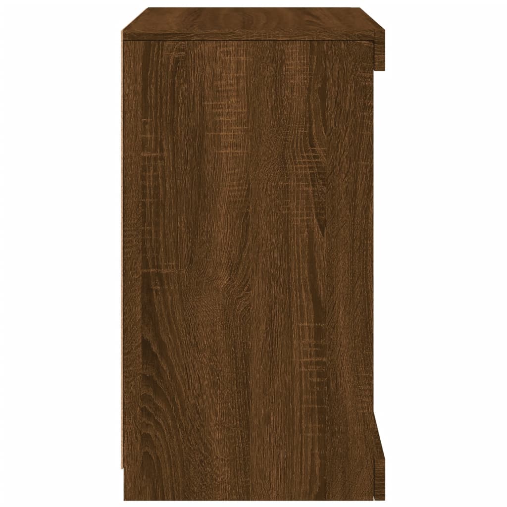 vidaXL Servantă cu lumini LED, stejar maro, 41x37x67 cm vidaXL Servantă cu lumini LED, stejar maro, 41x37x67 cm