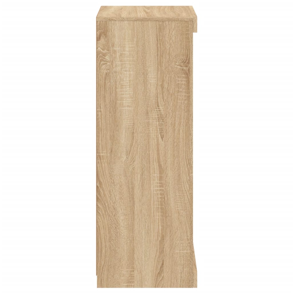 vidaXL Servantă cu lumini LED, stejar sonoma, 41x37x100 cm