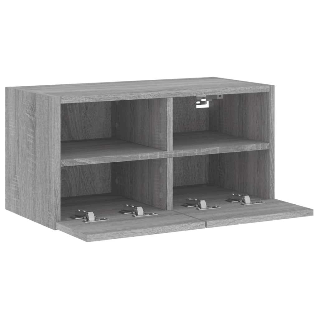 vidaXL Comodă TV de perete, gri sonoma, 60x30x30 cm, lemn prelucrat vidaXL Comodă TV de perete, gri sonoma, 60x30x30 cm, lemn prelucrat