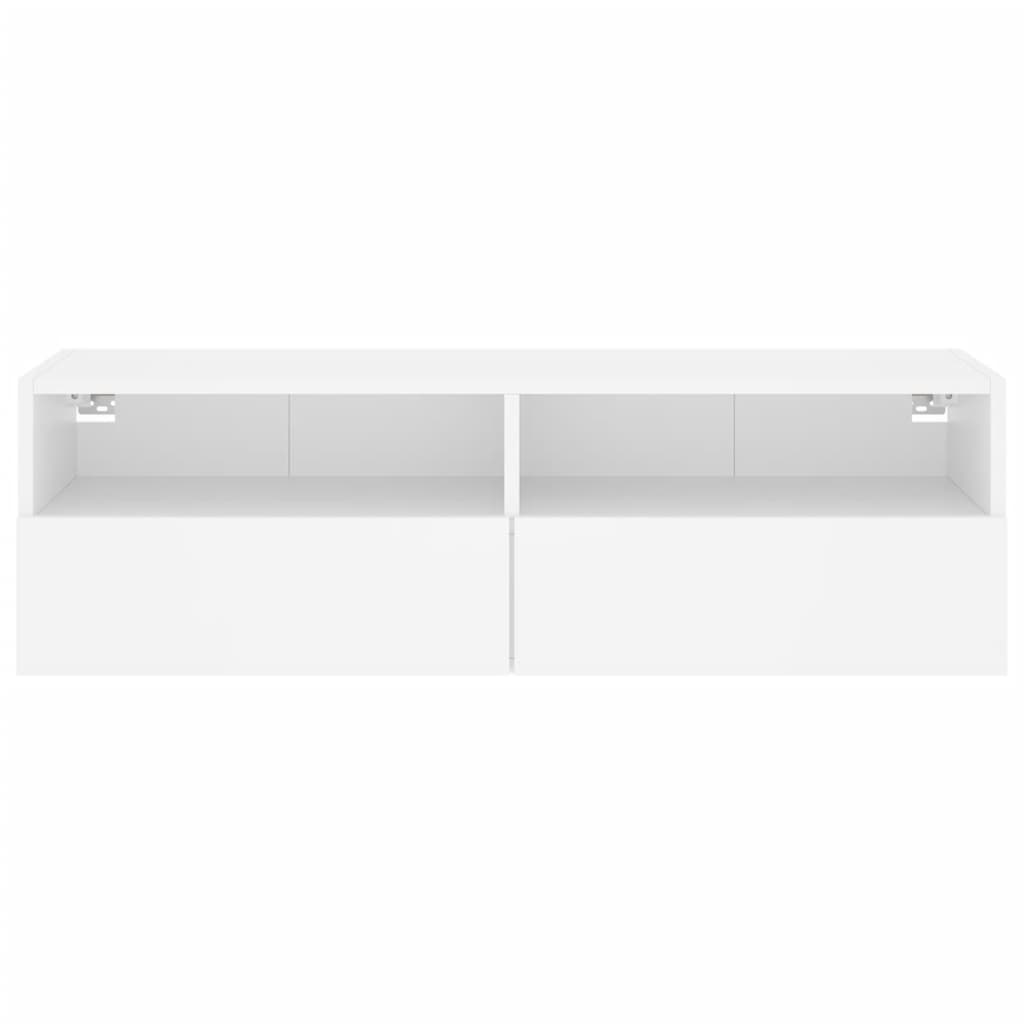 vidaXL Comodă TV de perete, alb, 100x30x30 cm, lemn prelucrat