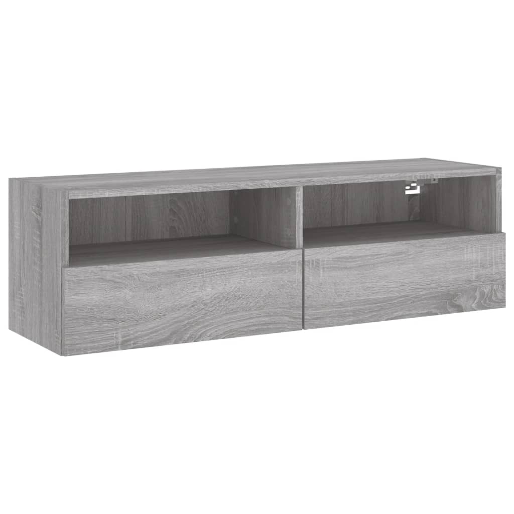 vidaXL Comodă TV de perete, gri sonoma, 100x30x30 cm, lemn prelucrat vidaXL Comodă TV de perete, gri sonoma, 100x30x30 cm, lemn prelucrat