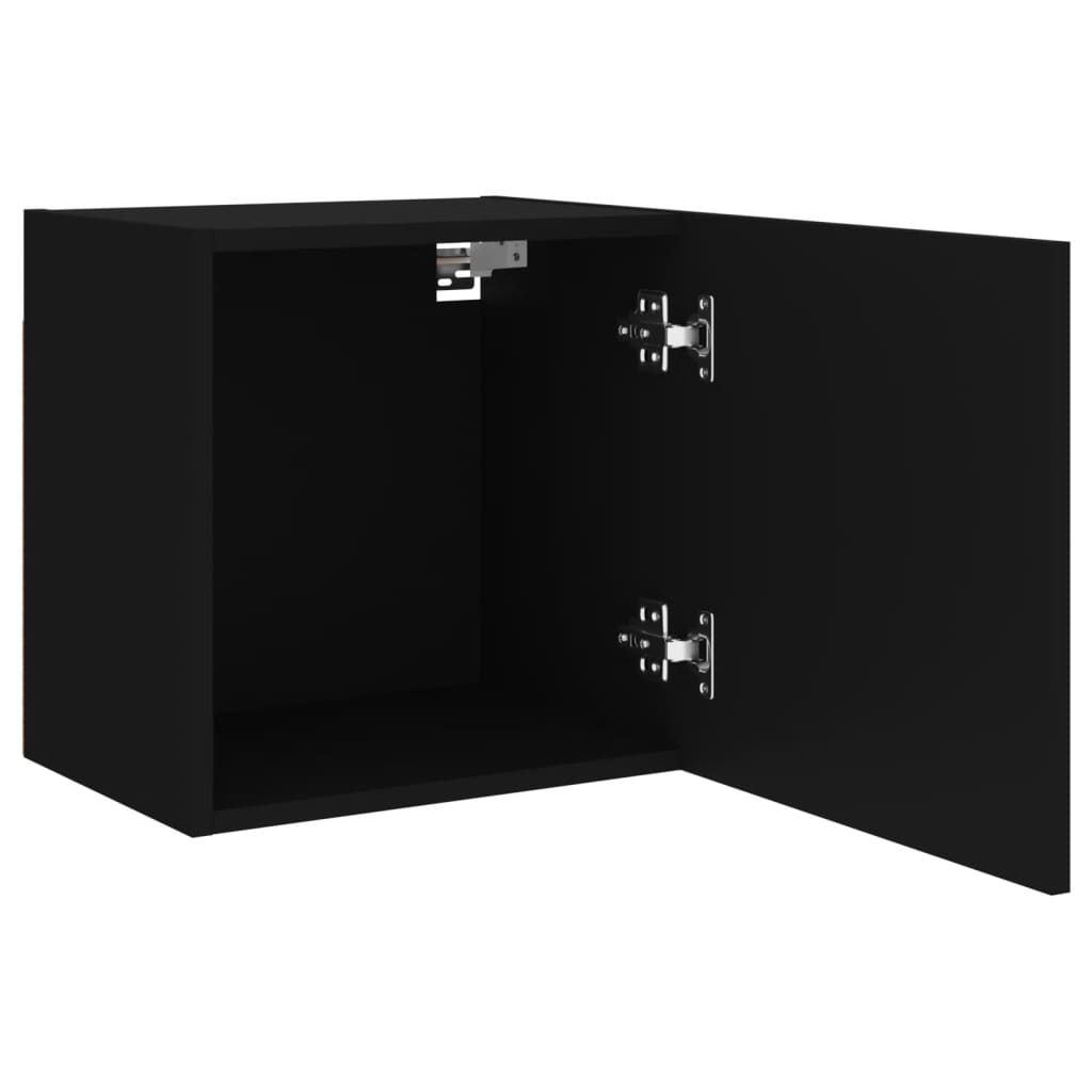 vidaXL Comode TV de perete, 2 buc. negru, 40,5x30x40 cm lemn prelucrat