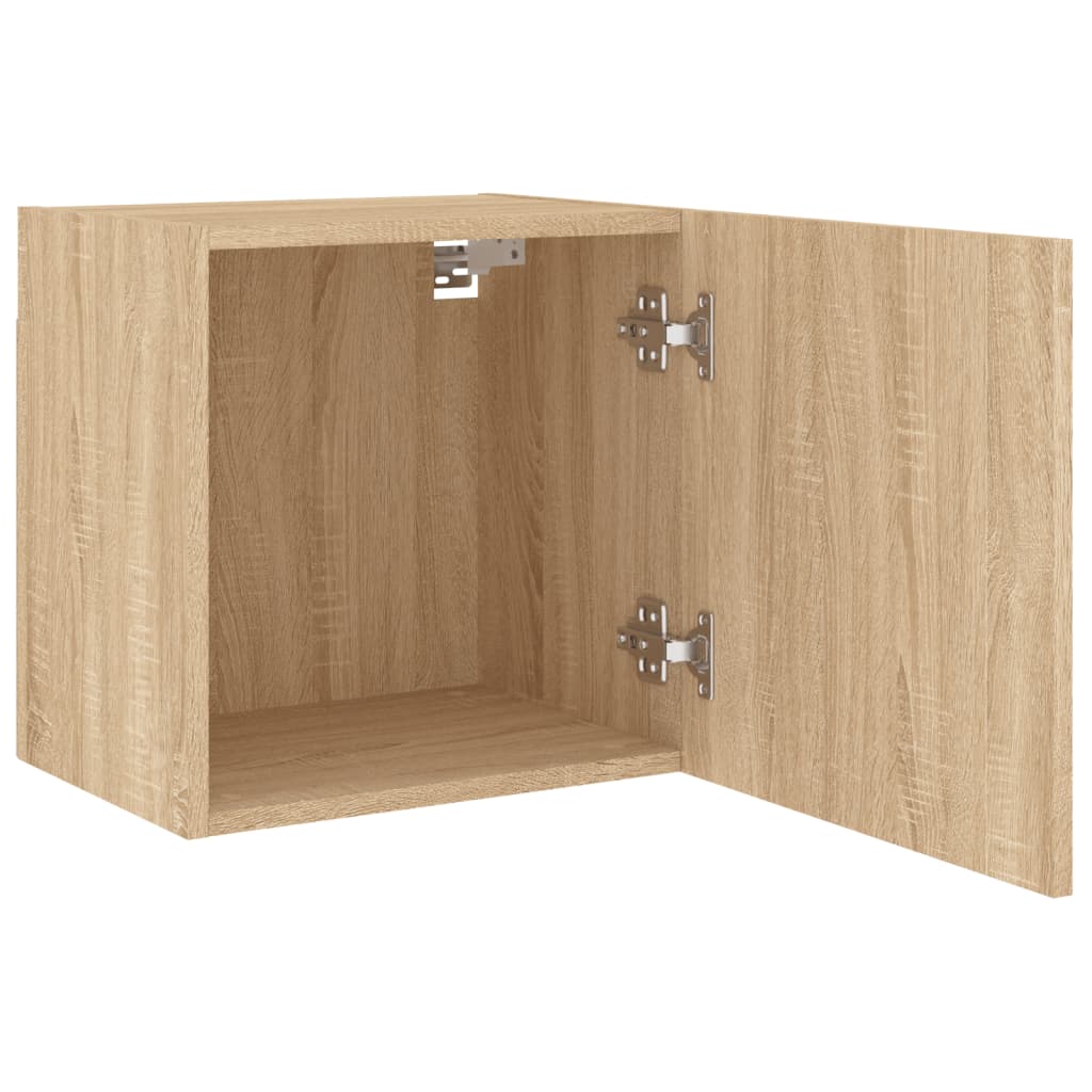 vidaXL Comode TV de perete, 2 buc., stejar sonoma, 40,5x30x40 cm, lemn