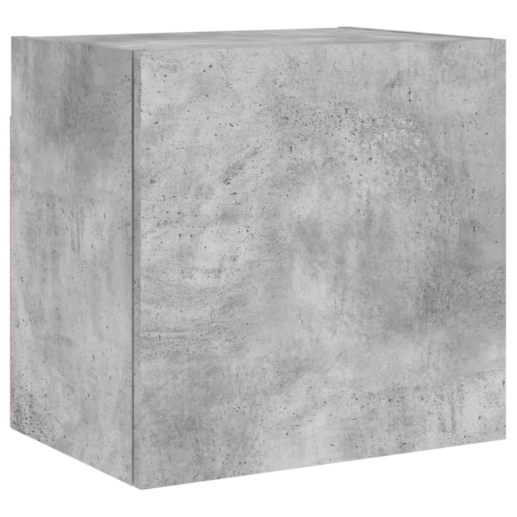 vidaXL Comodă TV de perete, gri beton, 40,5x30x40 cm, lemn prelucrat