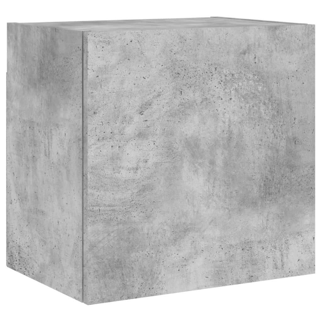 vidaXL Comodă TV de perete, gri beton, 40,5x30x40 cm, lemn prelucrat