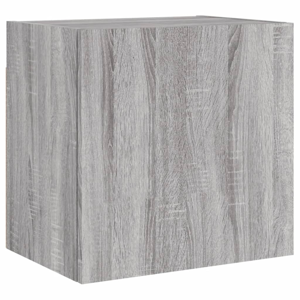 vidaXL Comode TV de perete, 2 buc., gri sonoma, 40,5x30x40 cm, lemn