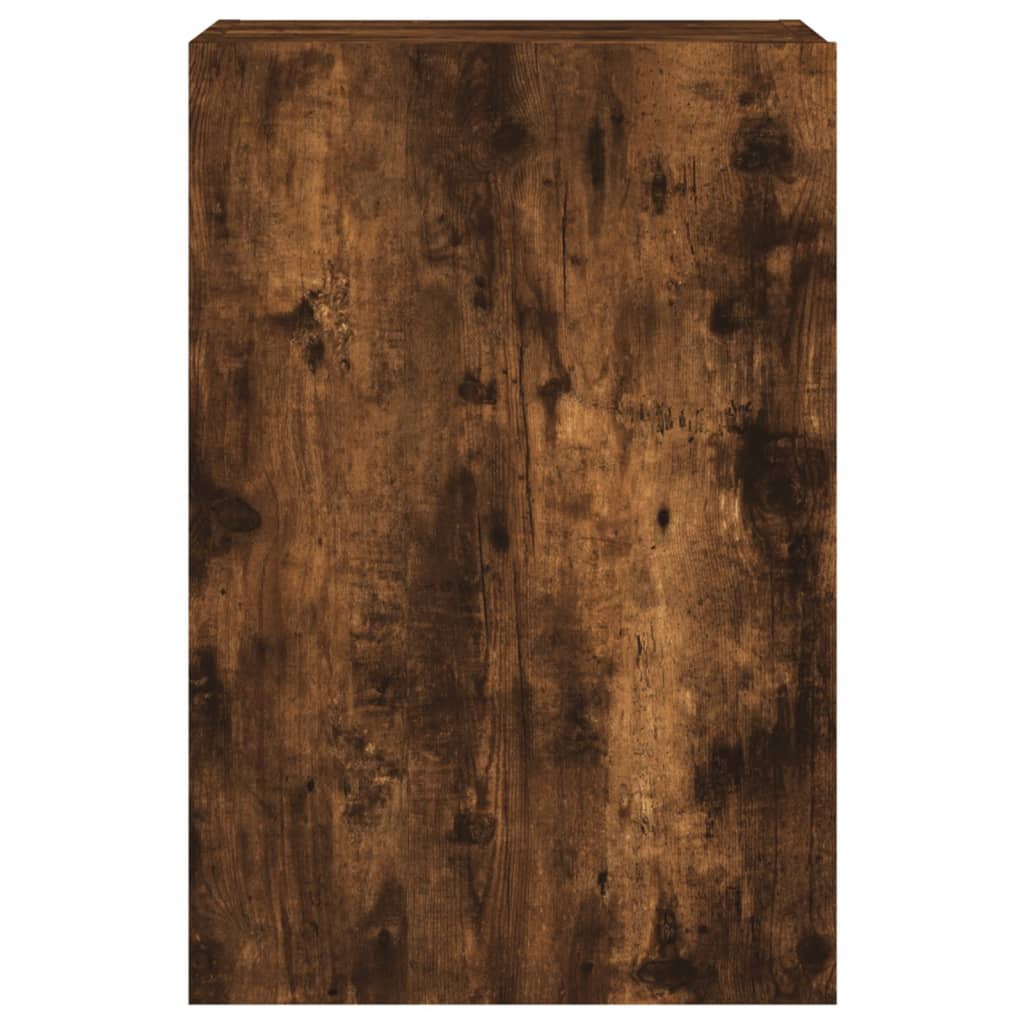 vidaXL Comodă TV de perete stejar fumuriu 40,5x30x60 cm lemn prelucrat
