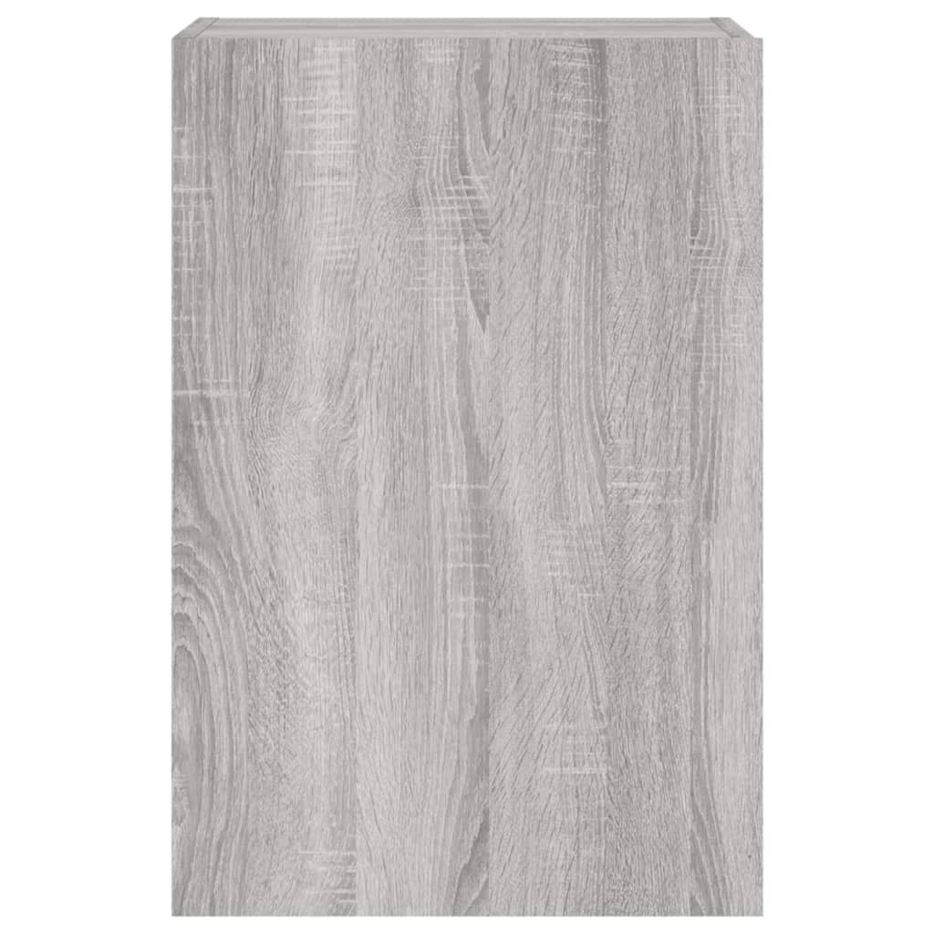 vidaXL Comodă TV de perete, gri sonoma 40,5x30x60 cm lemn prelucrat vidaXL Comodă TV de perete, gri sonoma 40,5x30x60 cm lemn prelucrat