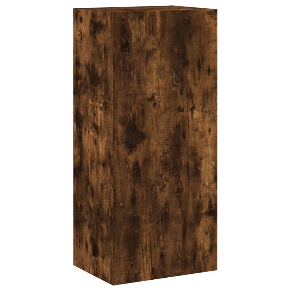 vidaXL Comodă TV de perete stejar fumuriu 40,5x30x90 cm lemn prelucrat vidaXL Comodă TV de perete stejar fumuriu 40,5x30x90 cm lemn prelucrat