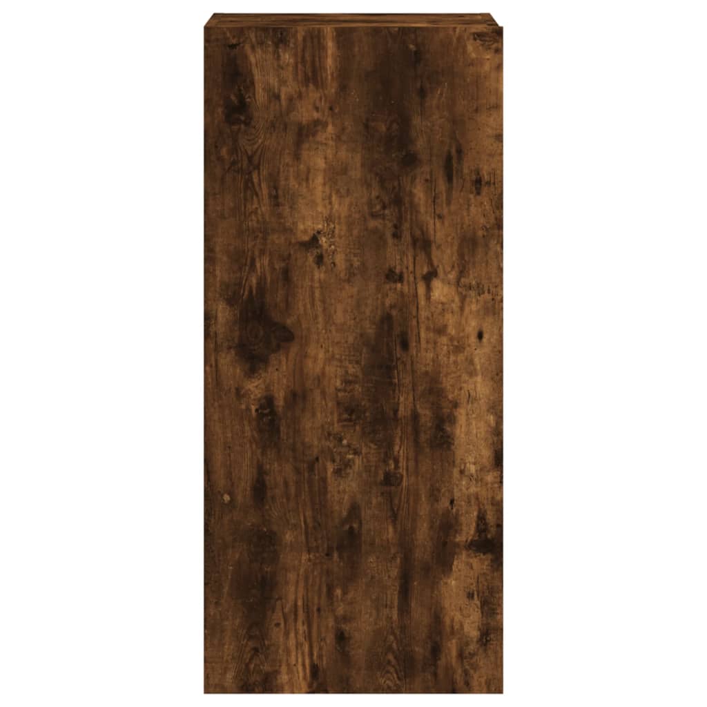 vidaXL Comodă TV de perete stejar fumuriu 40,5x30x90 cm lemn prelucrat vidaXL Comodă TV de perete stejar fumuriu 40,5x30x90 cm lemn prelucrat