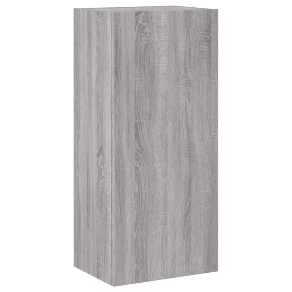 vidaXL Comodă TV de perete, gri sonoma 40,5x30x90 cm lemn prelucrat vidaXL Comodă TV de perete, gri sonoma 40,5x30x90 cm lemn prelucrat