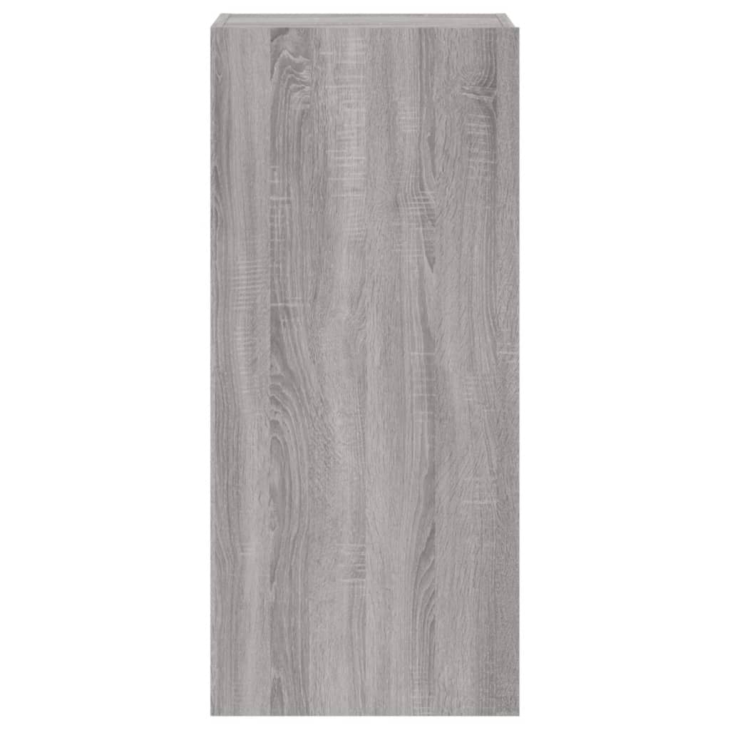 vidaXL Comodă TV de perete, gri sonoma 40,5x30x90 cm lemn prelucrat vidaXL Comodă TV de perete, gri sonoma 40,5x30x90 cm lemn prelucrat