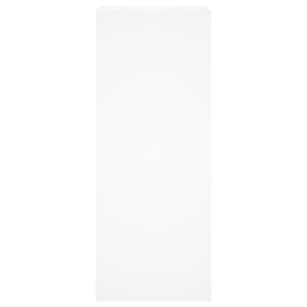vidaXL Comodă TV de perete, alb, 40,5x30x102 cm, lemn prelucrat vidaXL Comodă TV de perete, alb, 40,5x30x102 cm, lemn prelucrat