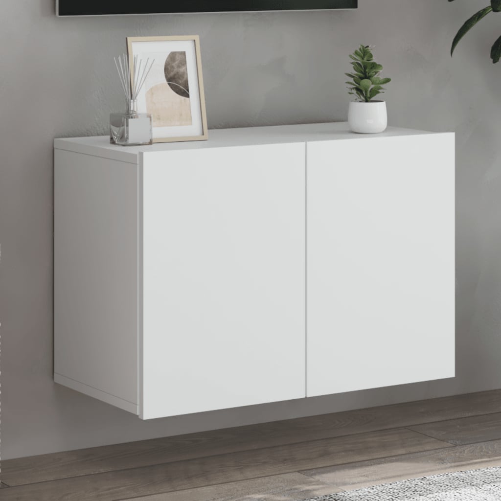 vidaXL Comodă TV de perete, alb, 60x30x41 cm vidaXL Comodă TV de perete, alb, 60x30x41 cm