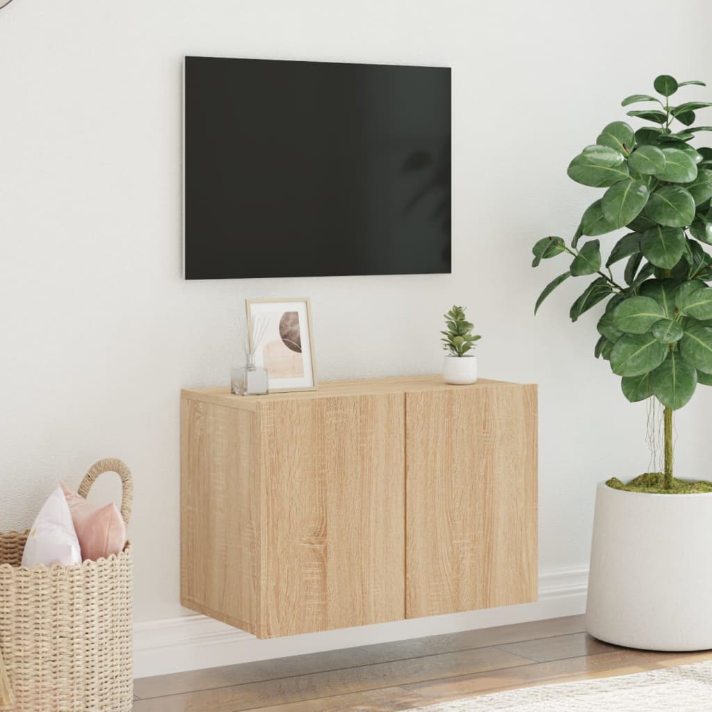 vidaXL Comodă TV de perete, stejar sonoma, 60x30x41 cm
