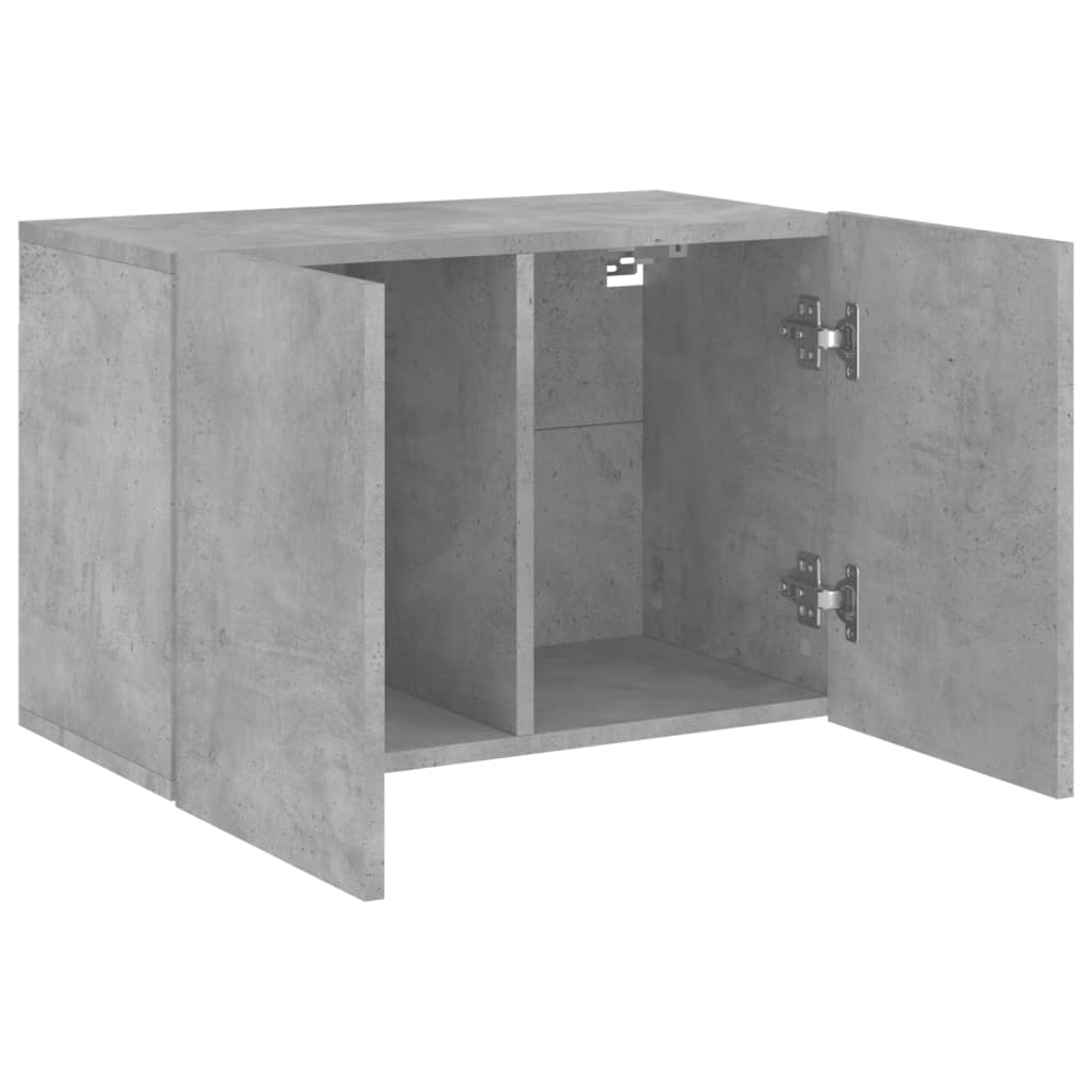 vidaXL Comodă TV de perete, gri beton, 60x30x41 cm vidaXL Comodă TV de perete, gri beton, 60x30x41 cm