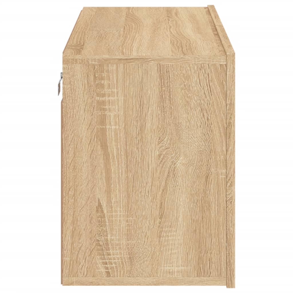 vidaXL Comodă TV de perete, stejar sonoma, 80x30x41 cm