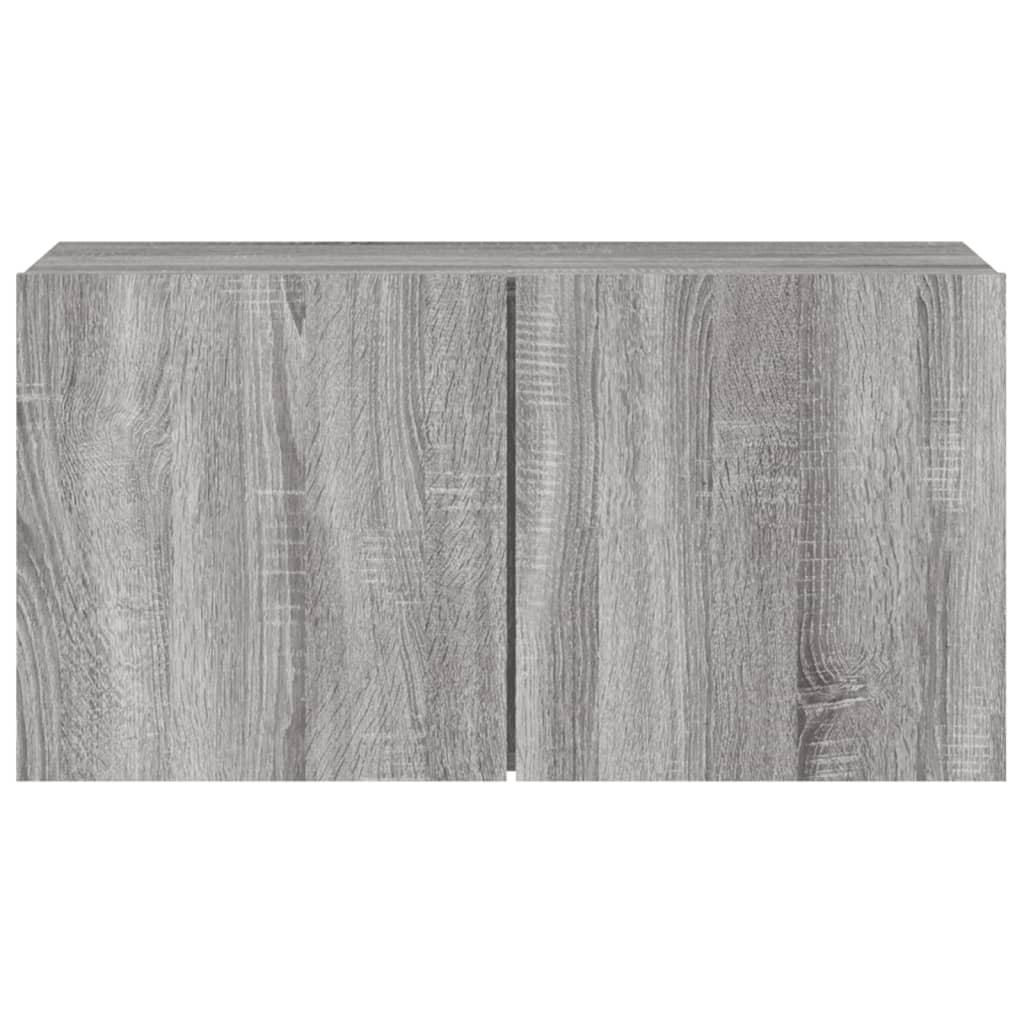 vidaXL Comodă TV de perete, gri sonoma, 80x30x41 cm vidaXL Comodă TV de perete, gri sonoma, 80x30x41 cm