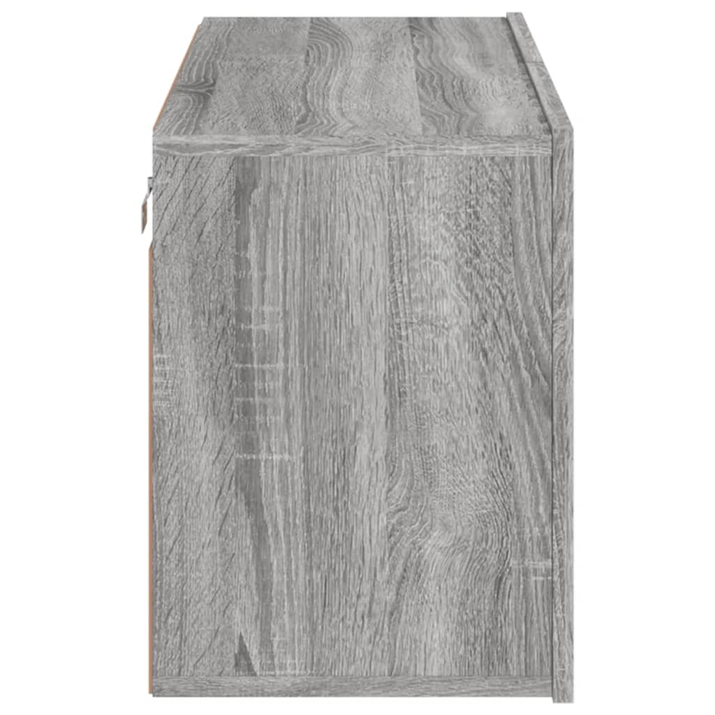 vidaXL Comodă TV de perete, gri sonoma, 80x30x41 cm vidaXL Comodă TV de perete, gri sonoma, 80x30x41 cm