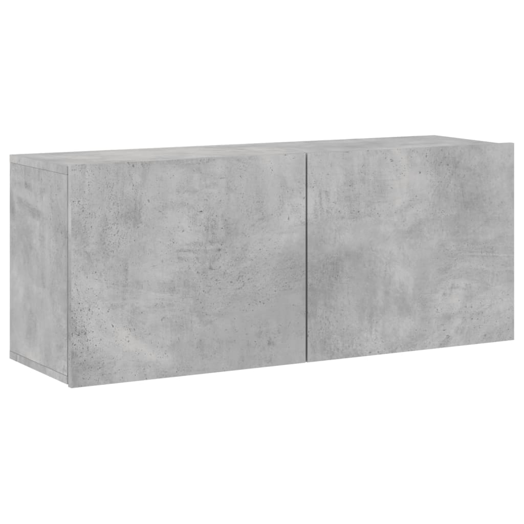 vidaXL Comodă TV de perete, gri beton, 100x30x41 cm vidaXL Comodă TV de perete, gri beton, 100x30x41 cm