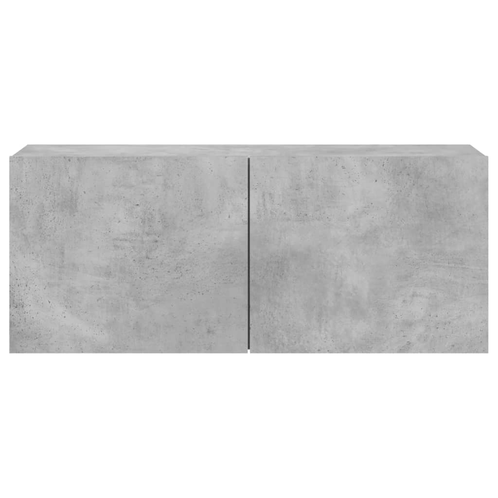 vidaXL Comodă TV de perete, gri beton, 100x30x41 cm vidaXL Comodă TV de perete, gri beton, 100x30x41 cm