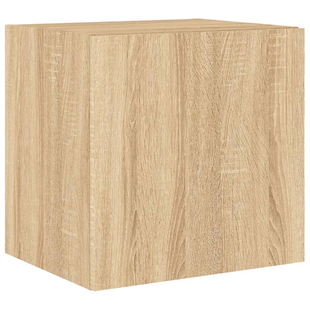 vidaXL Comodă TV de perete cu LED, 2 buc. stejar sonoma, 40,5x35x40 cm vidaXL Comodă TV de perete cu LED, 2 buc. stejar sonoma, 40,5x35x40 cm