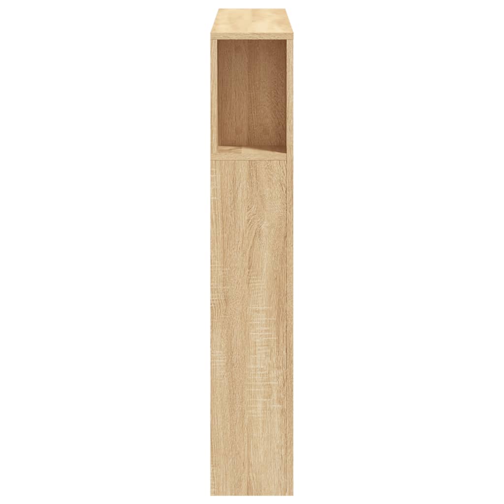 vidaXL Tăblie de pat cu LED, stejar sonoma, 100x18,5x103,5 cm, lemn