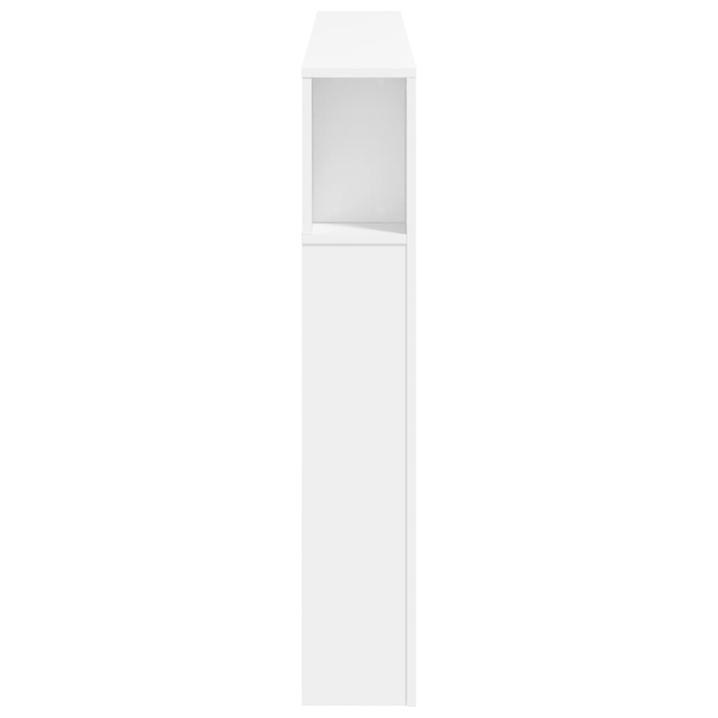 vidaXL Tăblie de pat cu LED, alb, 160x18,5x103,5 cm, lemn vidaXL Tăblie de pat cu LED, alb, 160x18,5x103,5 cm, lemn